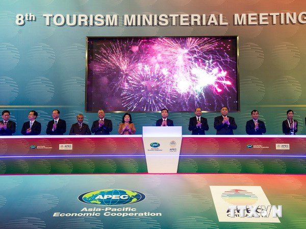 Các đại biểu tại Hội nghị Bộ trưởng du lịch APEC lần thứ tám - 2014.